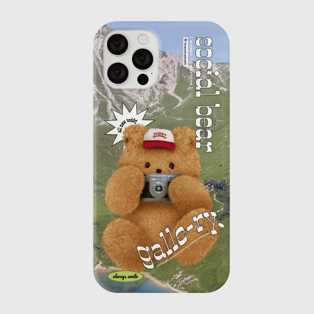 |THENINEMALL| 포토 테디 갤러리 Hard Phone Case (3 types)