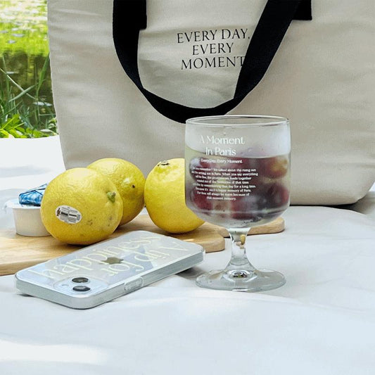 |Mademoment| Paris In Moment Goblet Glass Cup 300ml