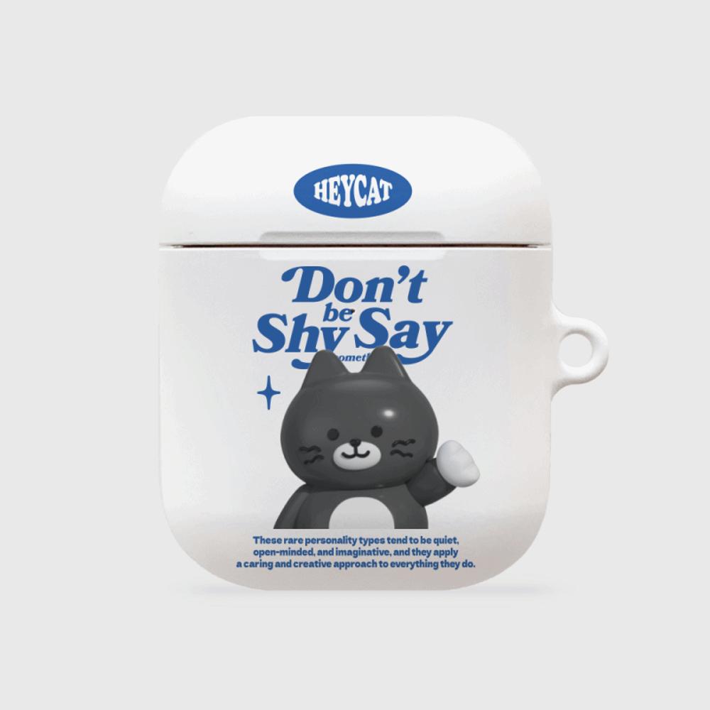 |THENINEMALL| Shy Hey Cat AirPods Hard Case