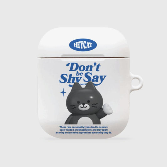 |THENINEMALL| Shy Hey Cat AirPods Hard Case