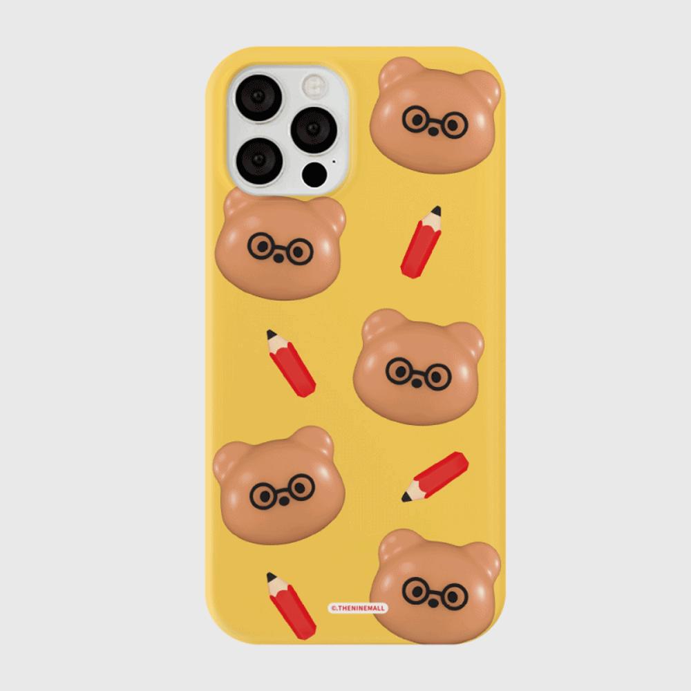 |THENINEMALL| 패턴 스터디 구미 Hard Phone Case (3 types)