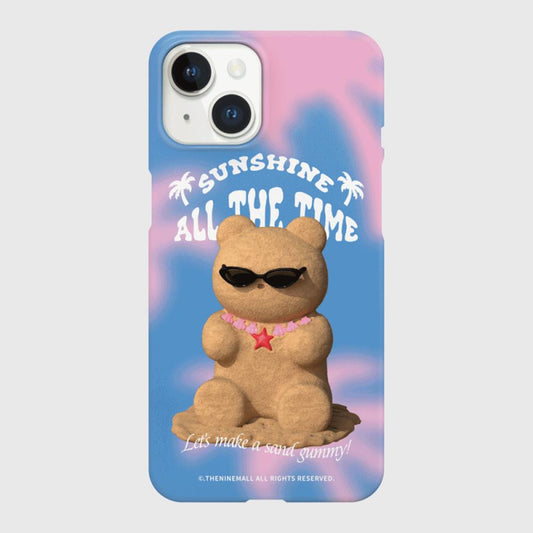 |THENINEMALL| Sand Gummy Hard Phone Case (2 types)