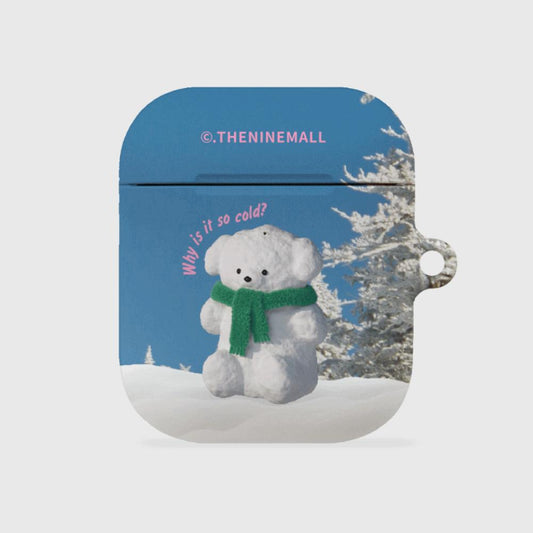 |THENINEMALL| Puppy Snowman AirPods Hard Case
