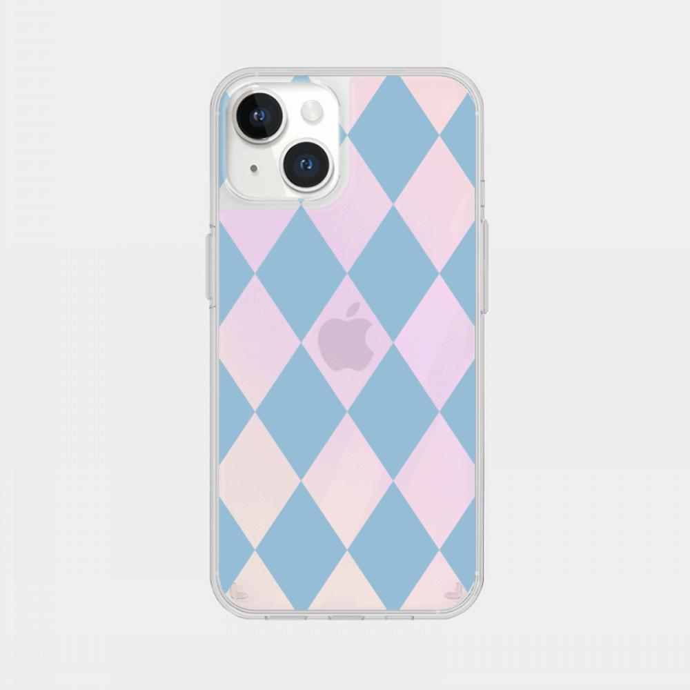 |Mademoment| Coloring Blue Design Glossy Mirror Phone