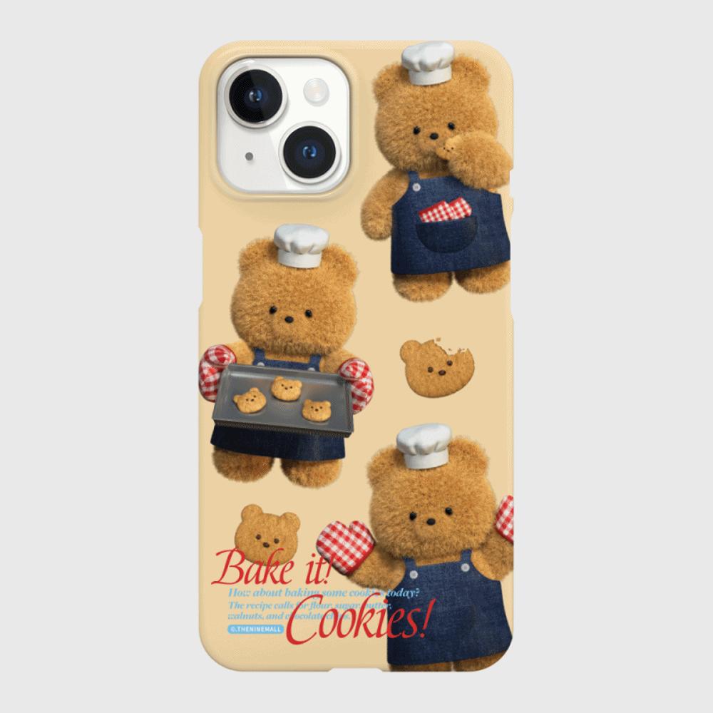 |THENINEMALL| Pattern Cookie Gummy Hard Phone Case (2 types)