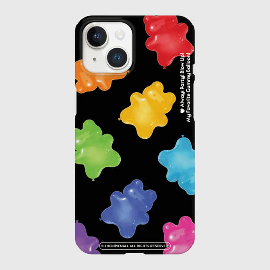 |THENINEMALL| Rainbow Gummy Balloon Hard Phone Case (2 types)