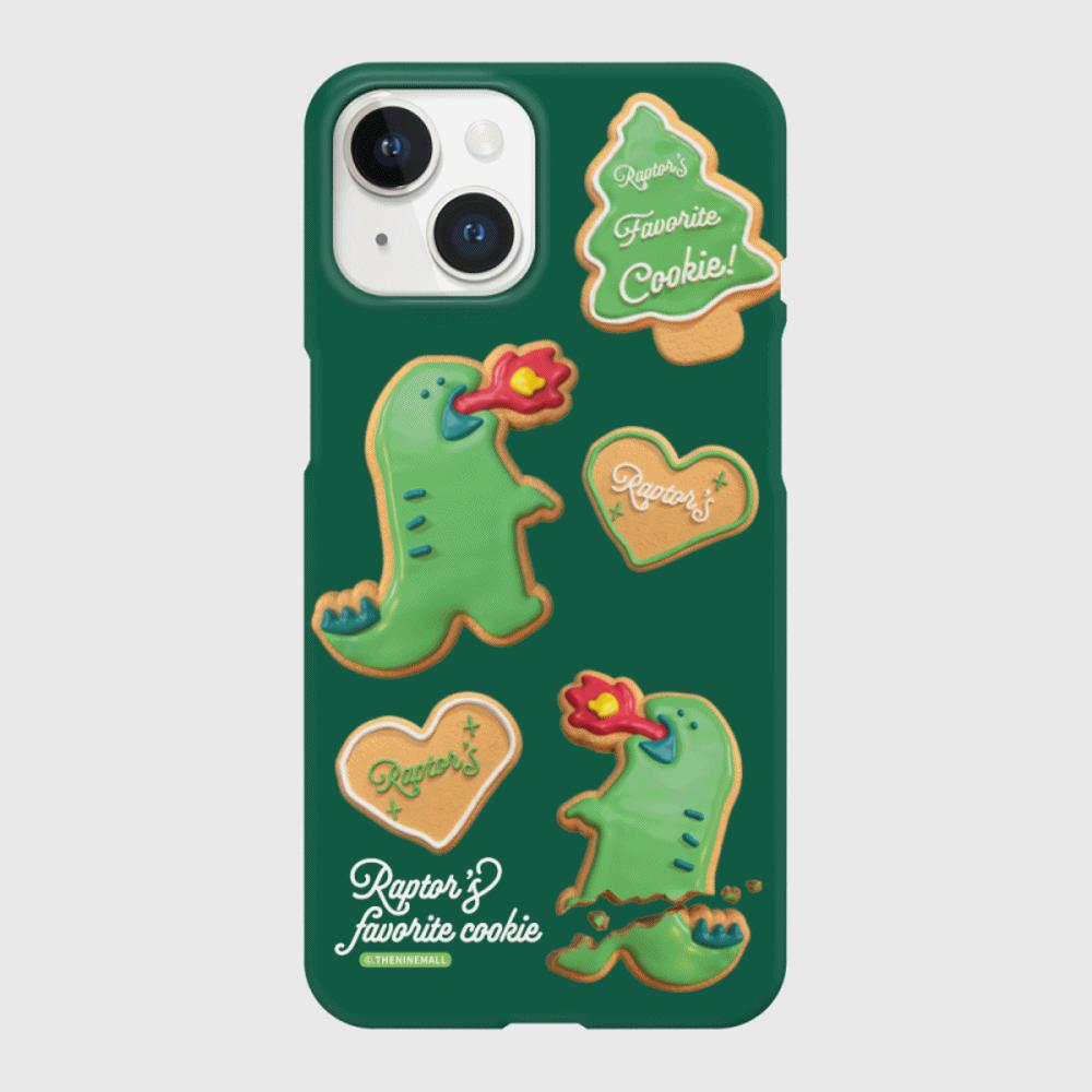 |THENINEMALL| Raptor Cookie Pattern Hard Phone Case (2 types)