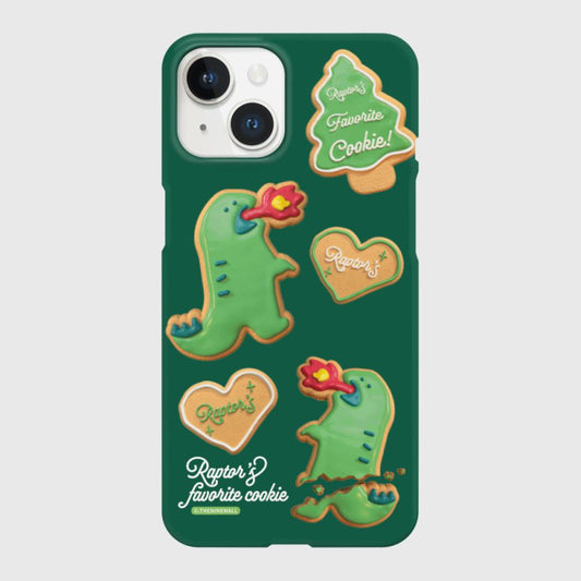 |THENINEMALL| Raptor Cookie Pattern Hard Phone Case (2 types)