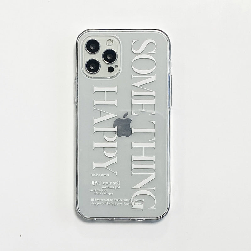 |MOMO CASE| 514 썸띵HAPPY(크림) Jelly Case