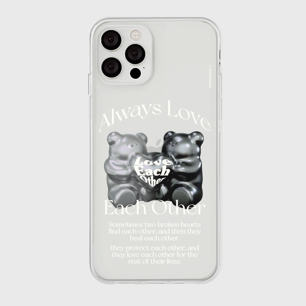 |THENINEMALL| 러브베어 Clear Phone Case (3 types)
