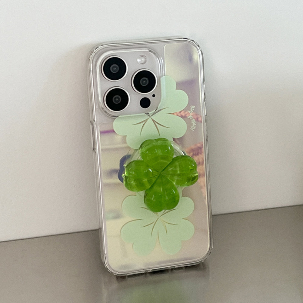 |Mademoment| Kind Of Luck Design Glossy Mirror Phone