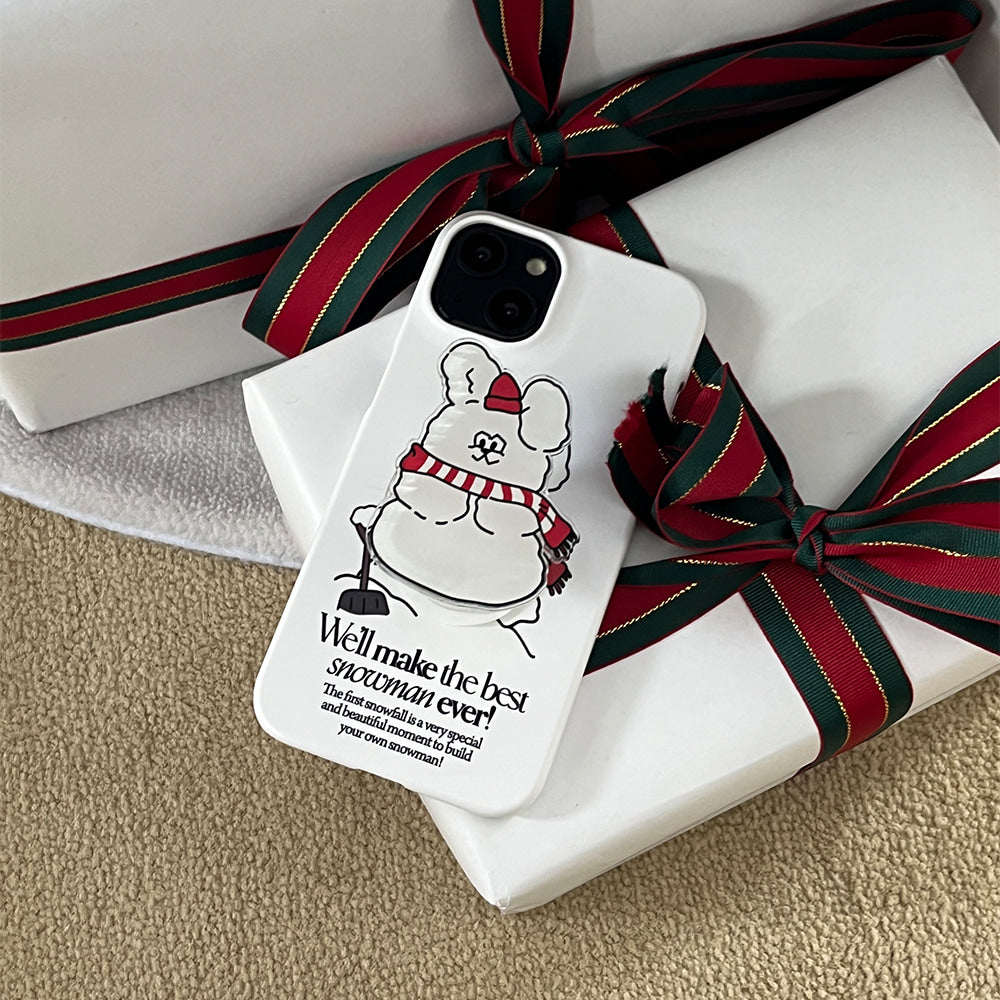 |Mademoment| Build Snowman Butty Design Phone Case
