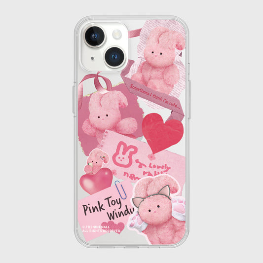 |THENINEMALL| Windy Collage Clear Phone Case (3 types)