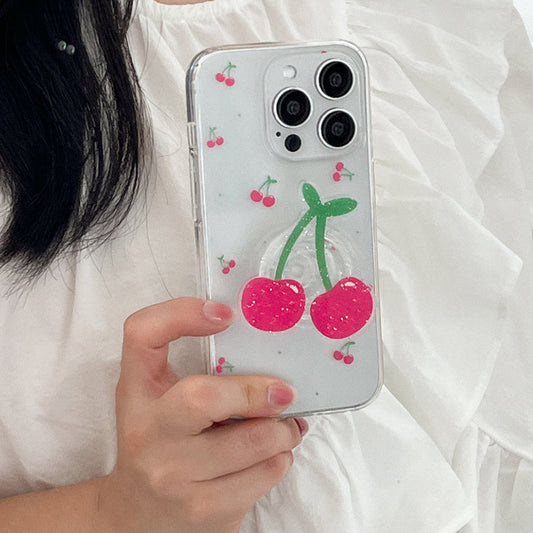 |Mademoment| Mini Fruit Pattern Design Clear Phone Case (3 Types)
