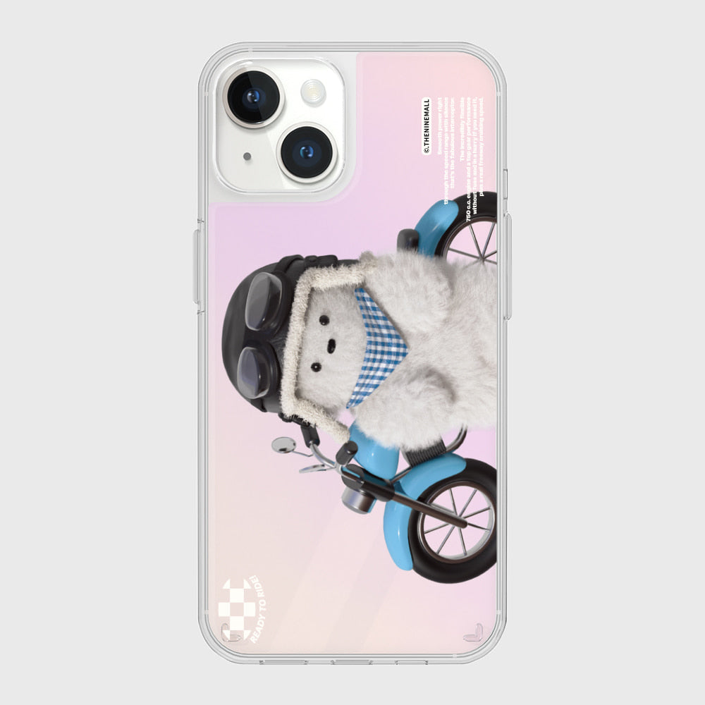 |THENINEMALL| Rider Puppy Mirror Phone Case