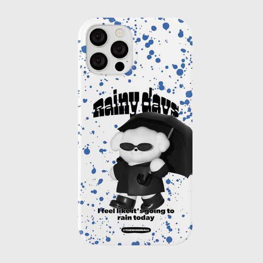 |THENINEMALL| Rainy Day Ppokku Hard Phone Case (2 types)