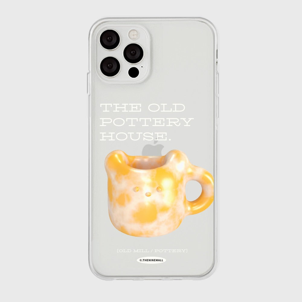 |THENINEMALL| 오렌지 포터리 Clear Phone Case (2 types)