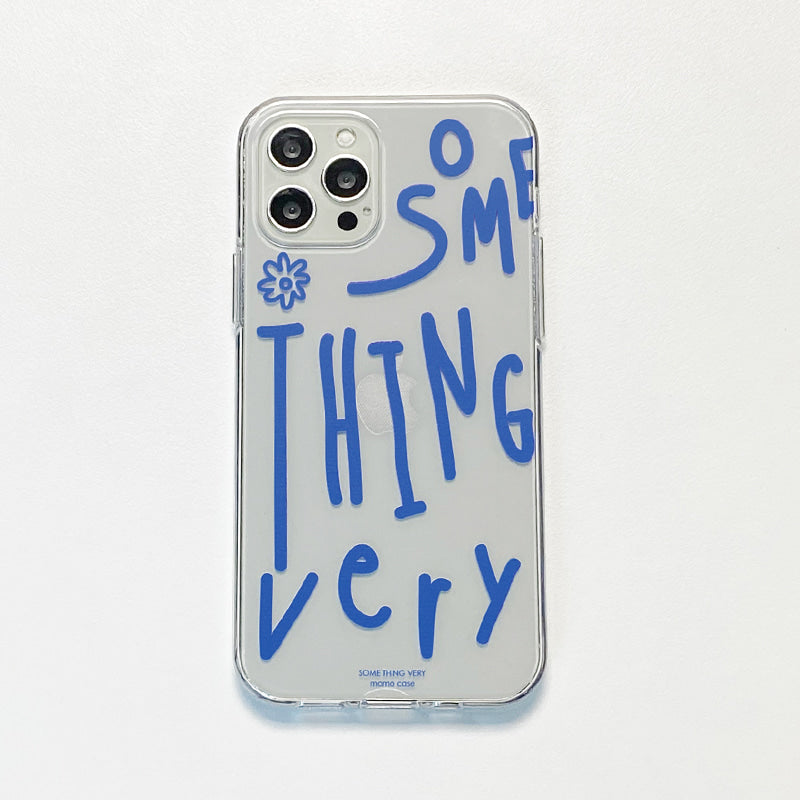 |MOMO CASE| 509 SOMETHING(블루) Jelly Case