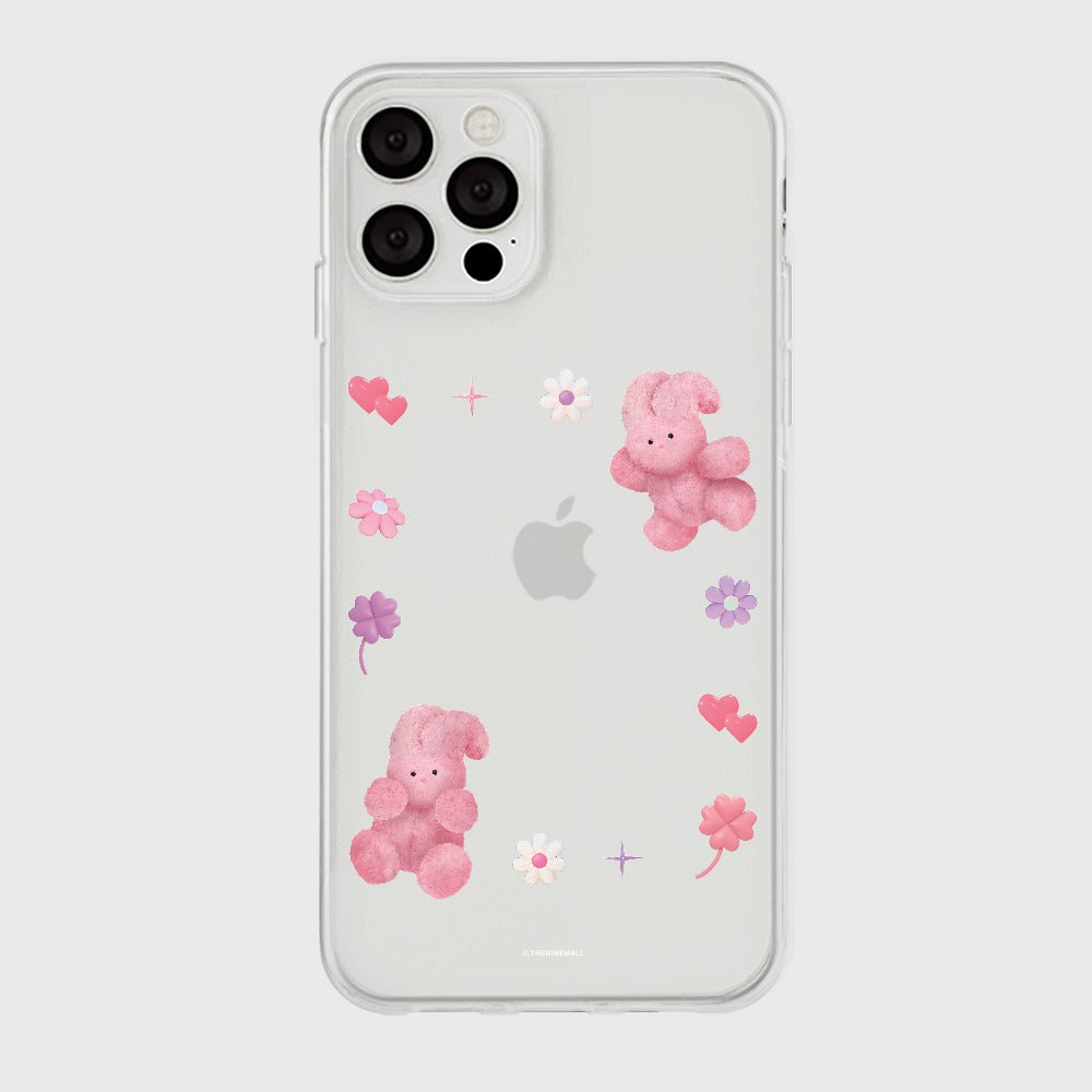 |THENINEMALL| 윈디 스프링 프레임 Clear Phone Case (2 types)