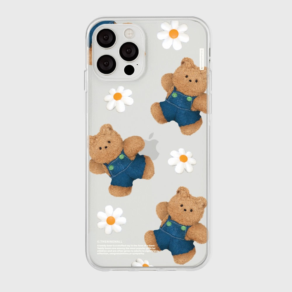 |THENINEMALL| 패턴 데이지 구미 Clear Phone Case (3 types)