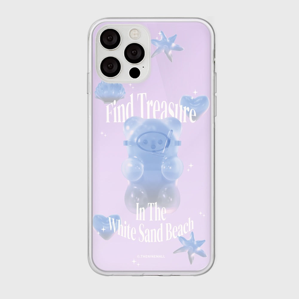 |THENINEMALL| 화이트 샌드 Mirror Phone Case