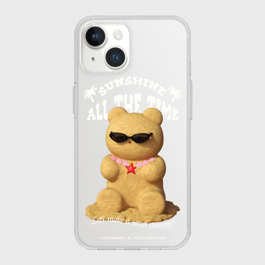|THENINEMALL| Sand Gummy Clear Phone Case (3 types)