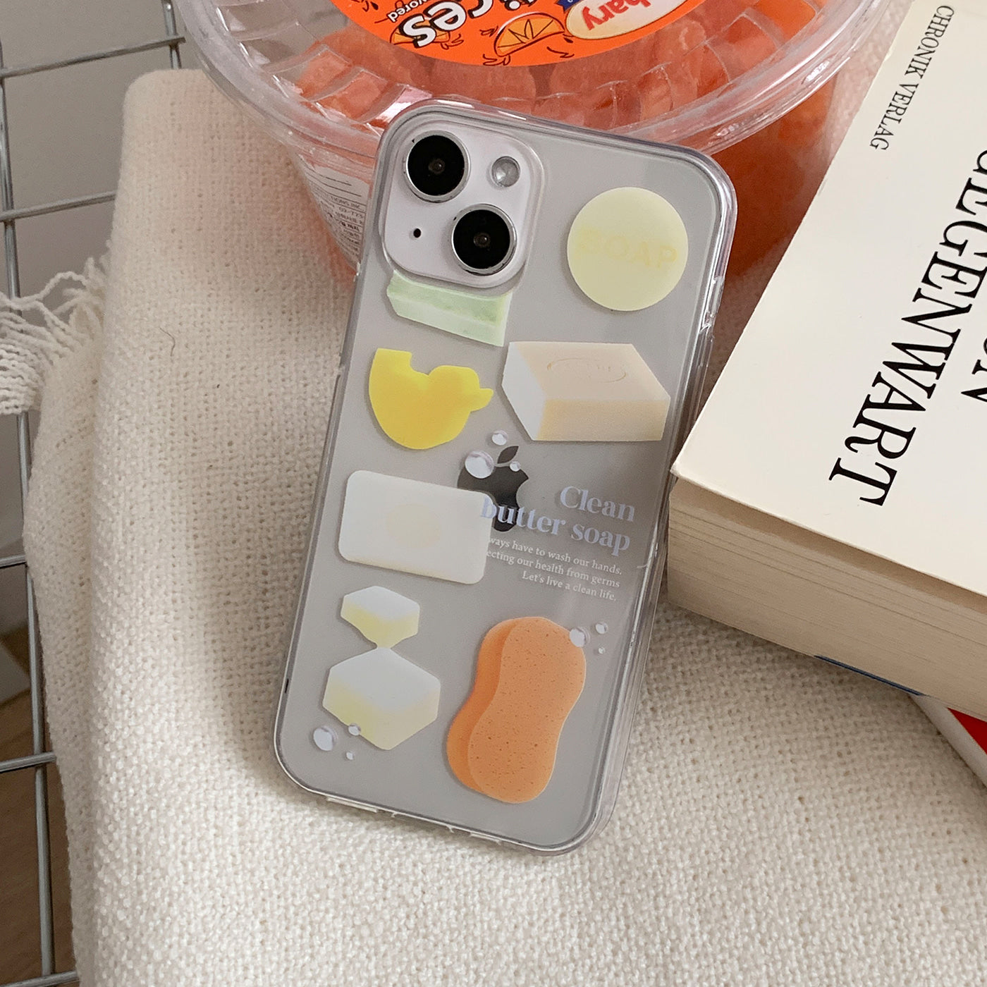 |Mademoment| 클린버터 디자인 Clear Phone Case (3 Types)