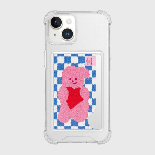 |THENINEMALL| Windy Checkerboard Rug Clear Phone Case (1 type)
