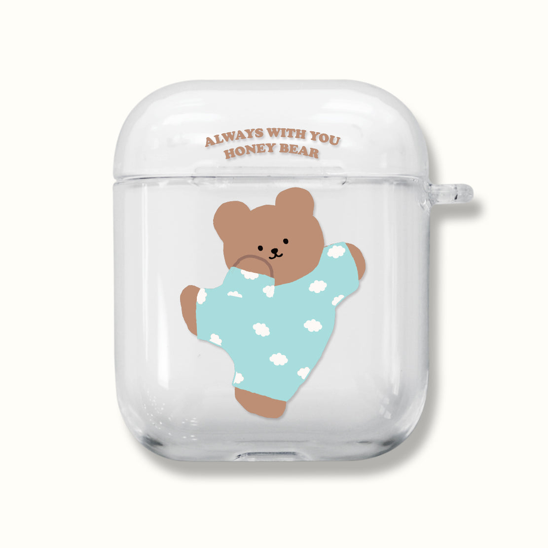 |MOMO CASE| 488 구름파자마 Clear Airpods Case
