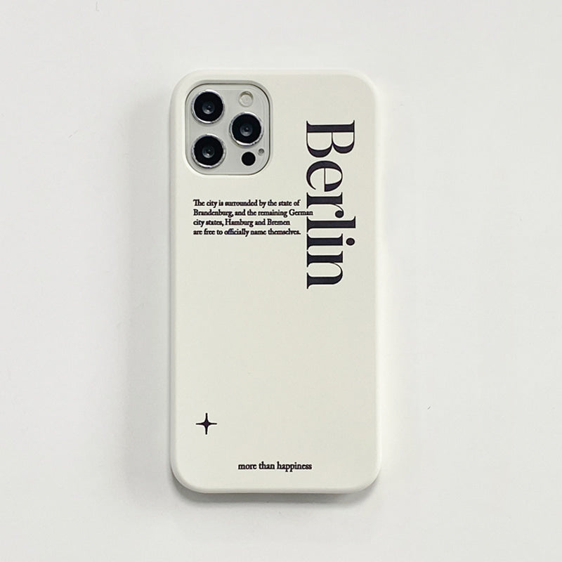 |MOMO CASE| 518 Berlin(크림) Phone Case