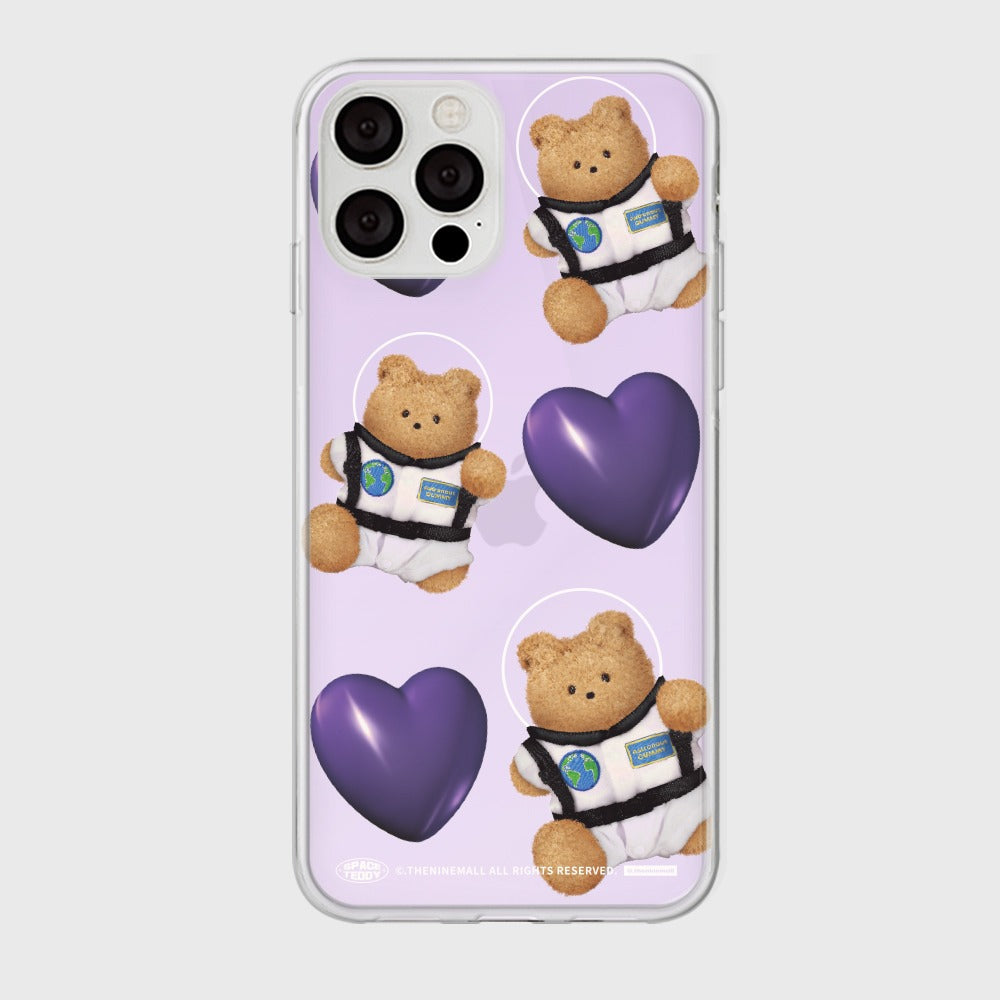 |THENINEMALL| 패턴 하트 스페이스 Mirror Phone Case