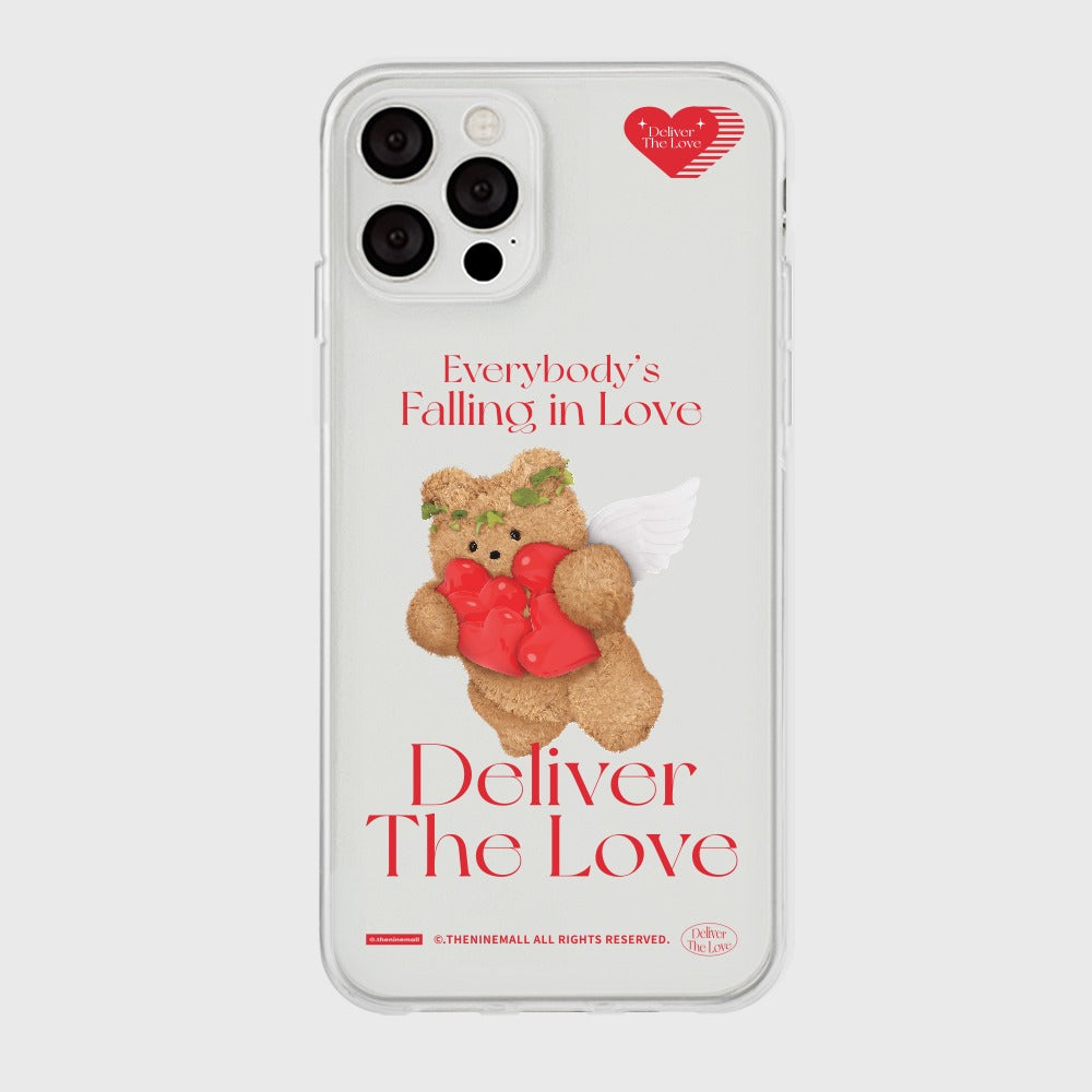 |THENINEMALL| 큐피드 테디 Clear Phone Case (3 types)