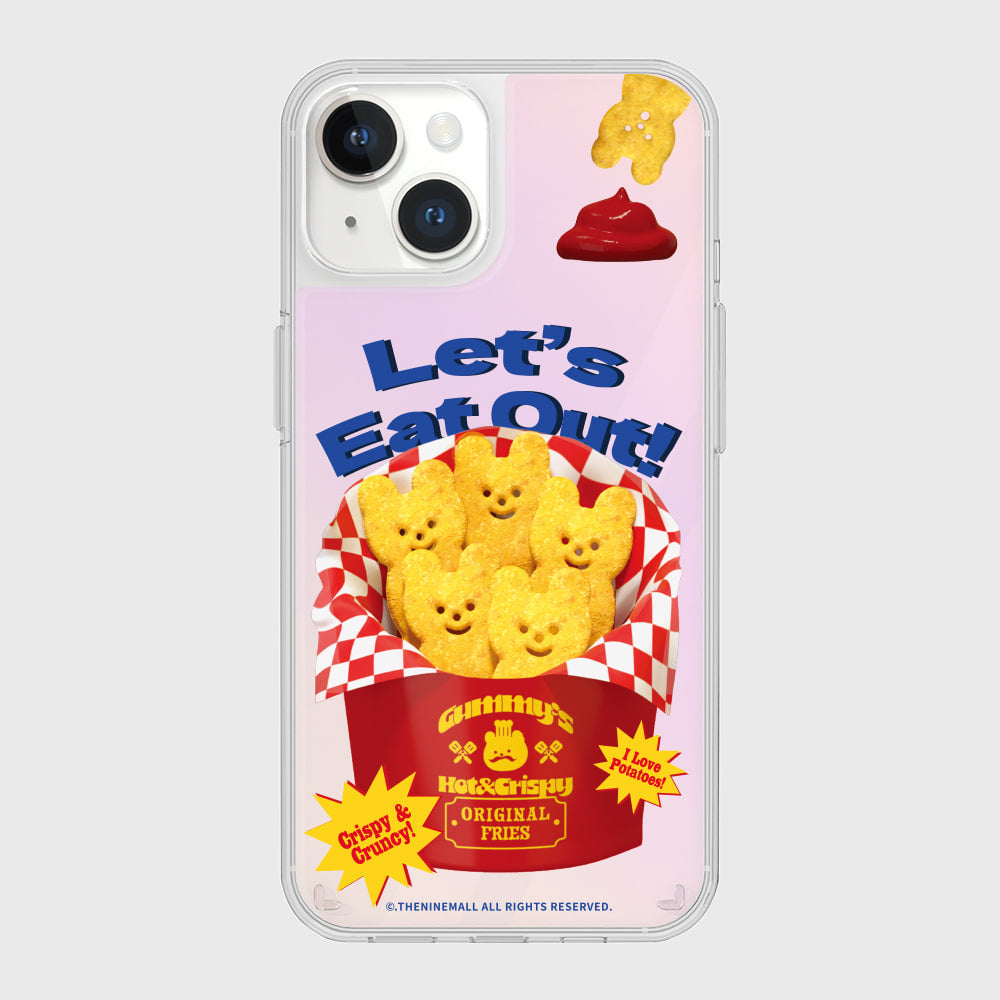|THENINEMALL| Smile Gummy Fries Mirror Phone Case