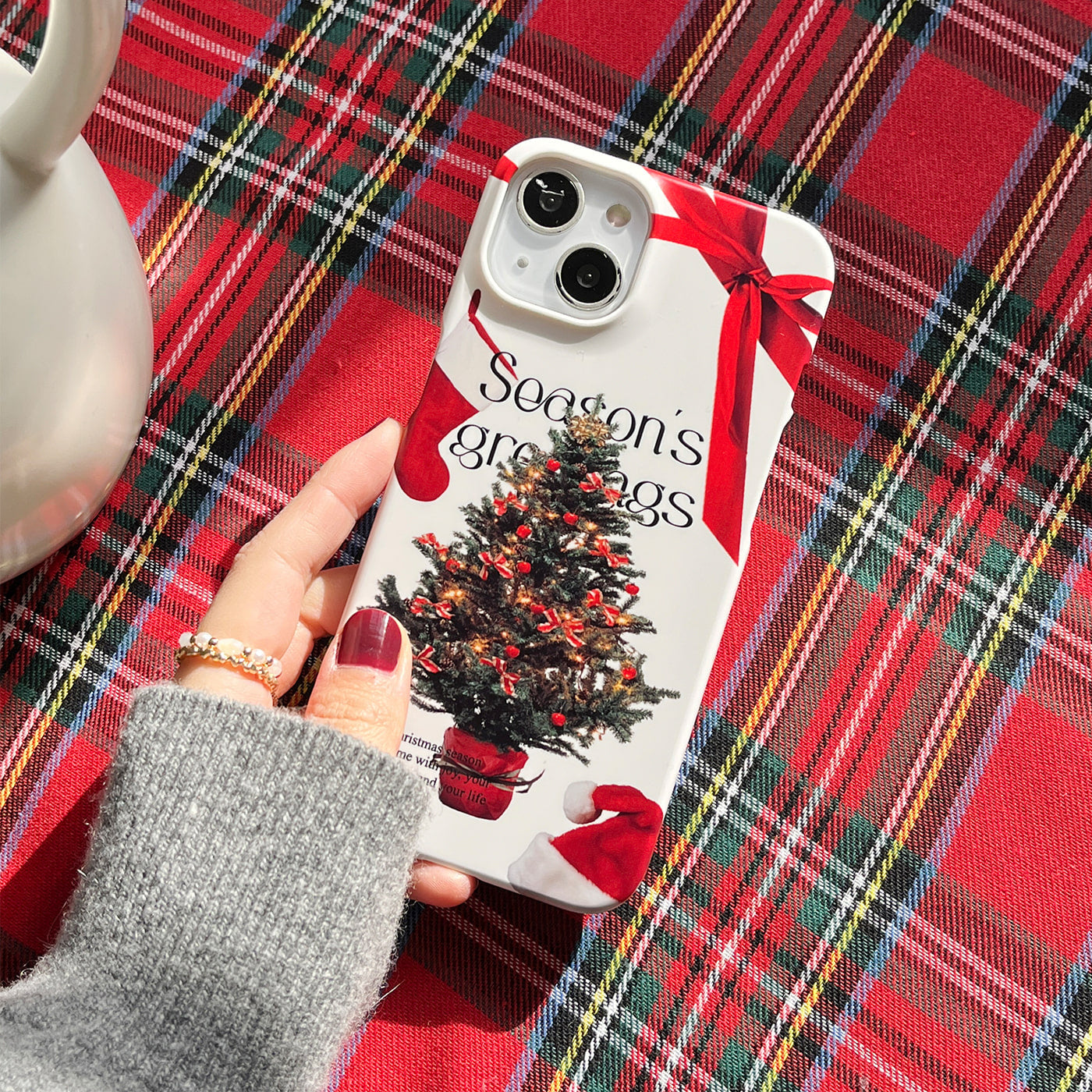 |Mademoment| Season Joy Lettering Design Phone Case