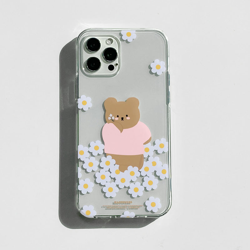 |MOMO CASE| 486 꽃받베어 Jelly Case