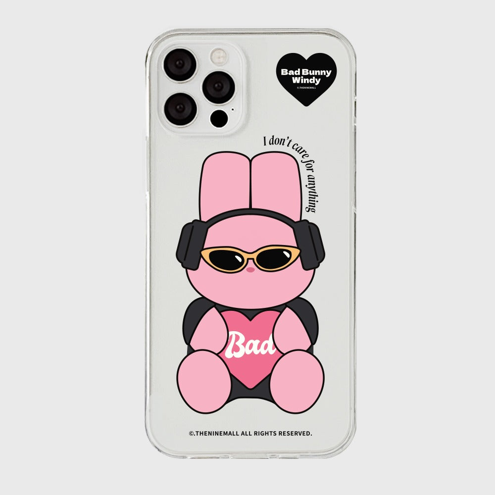 |THENINEMALL| Pink Checkerboard Bad Windy Clear Phone Case (3 types)