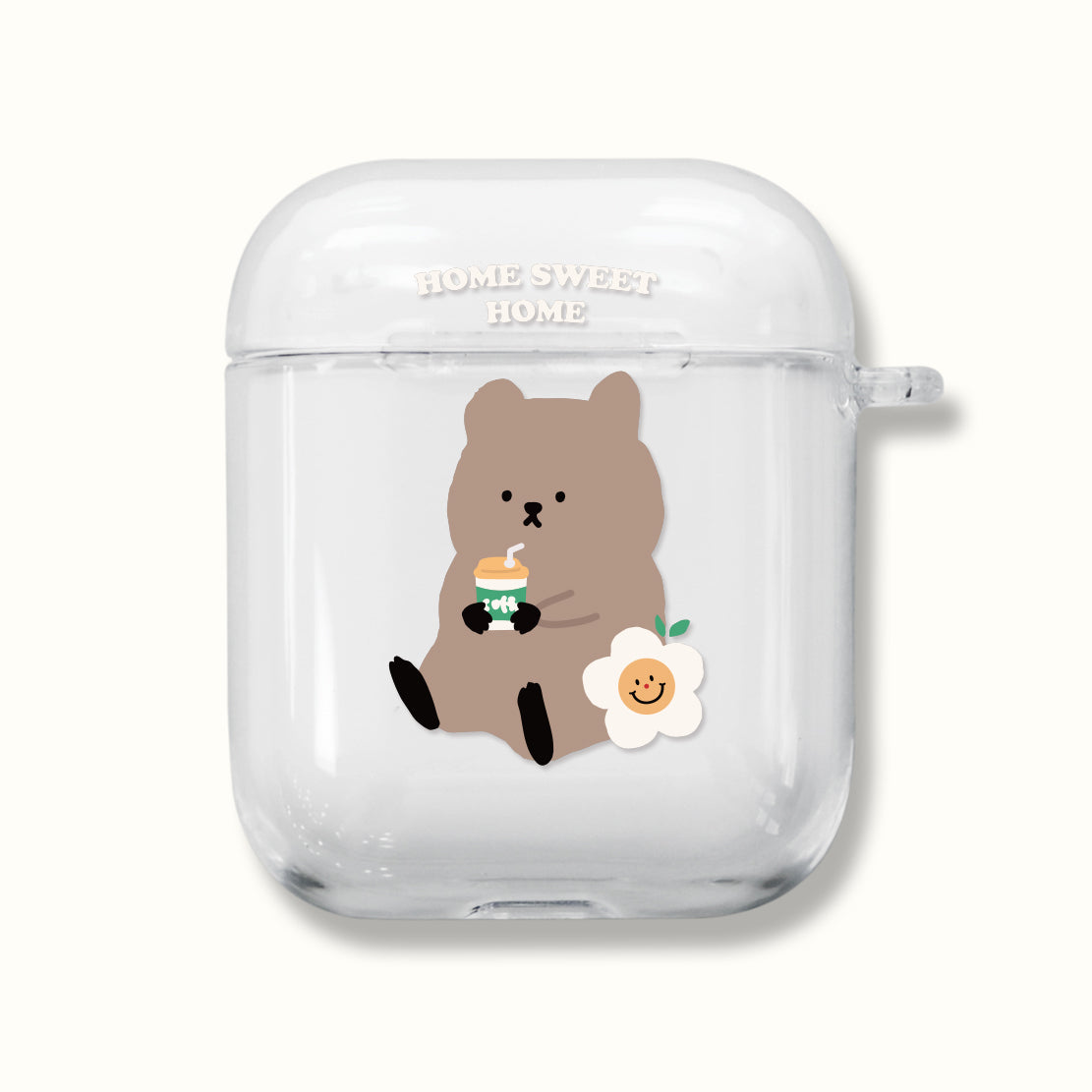 |MOMO CASE| 489 홈스윗쿼카 Clear Airpods Case
