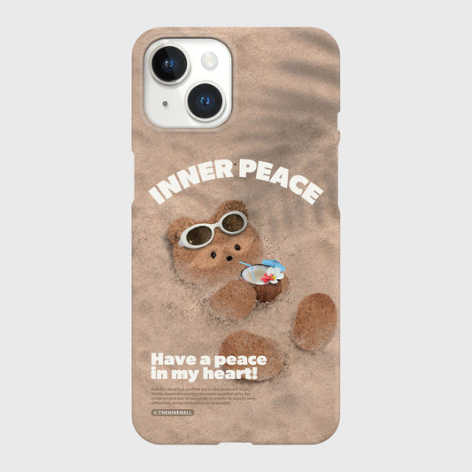 |THENINEMALL| Sand Gummy Inner Peace Hard Phone Case (2 types)