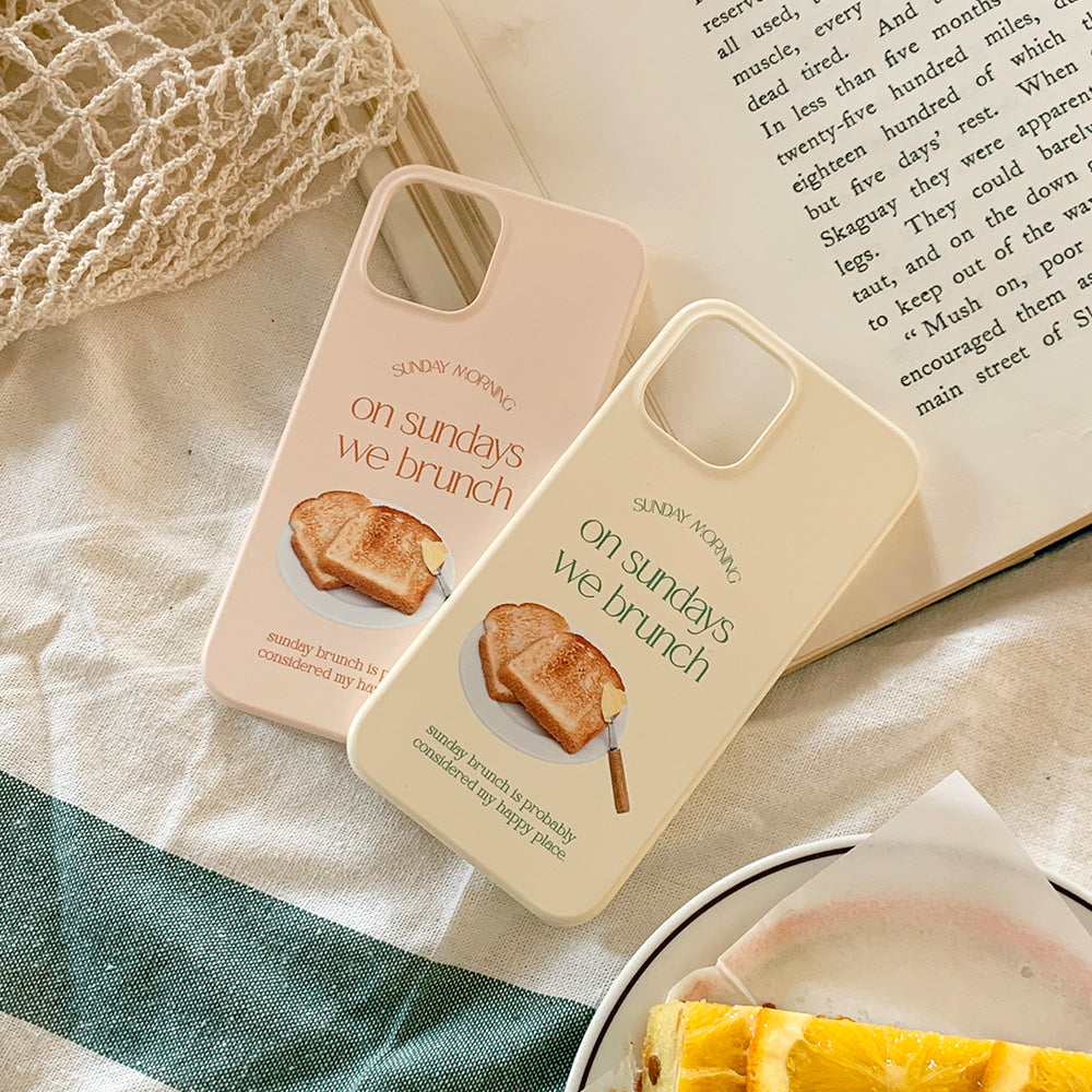 |Mademoment| Sunday Morning Lettering Design Phone Case