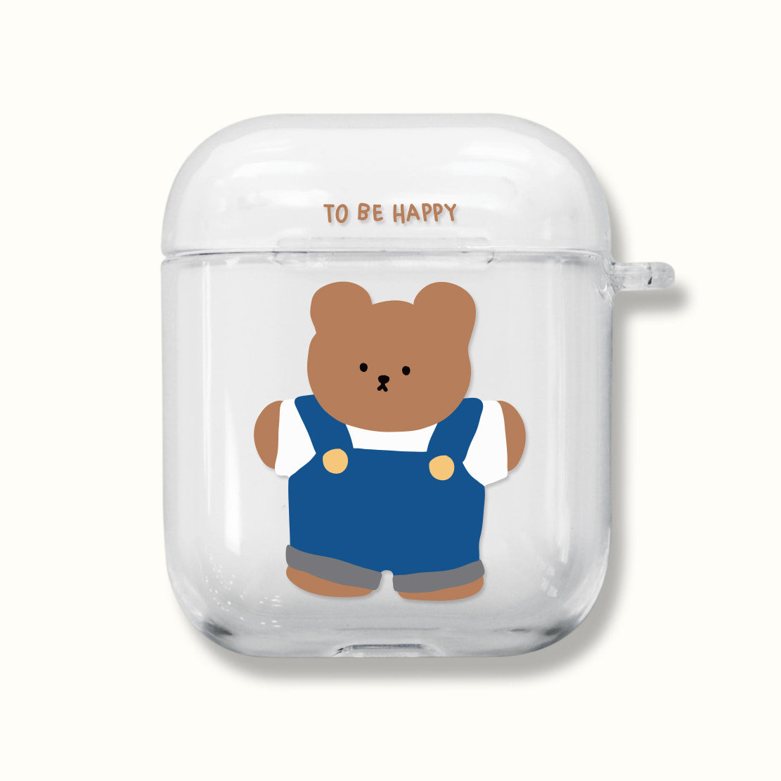 |MOMO CASE| 512 TOBE해피 Clear Airpods Case