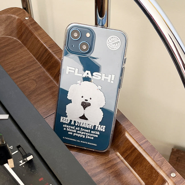 |THENINEMALL| Ppokku Basic Flash Clear Phone Case (3 types)