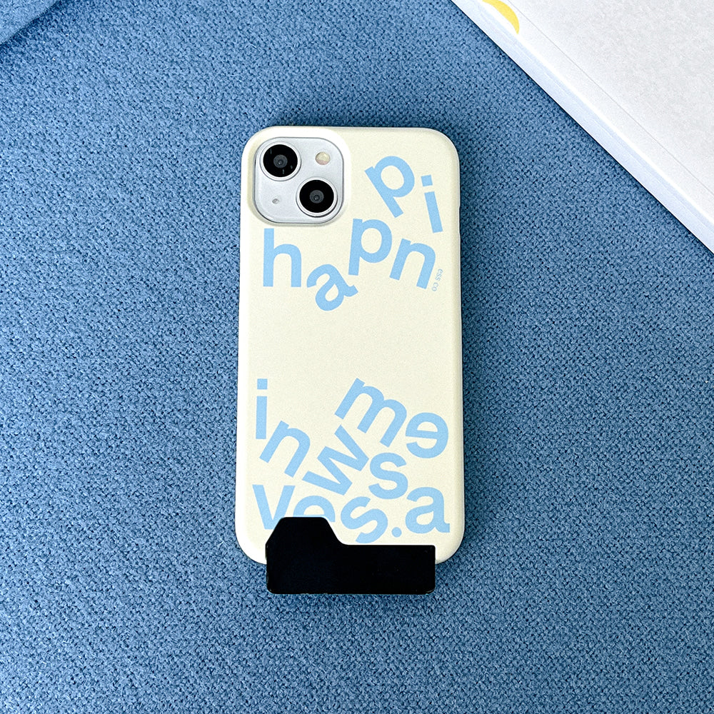 |Mademoment| Wave of Happiness Lettering Design Phone Case