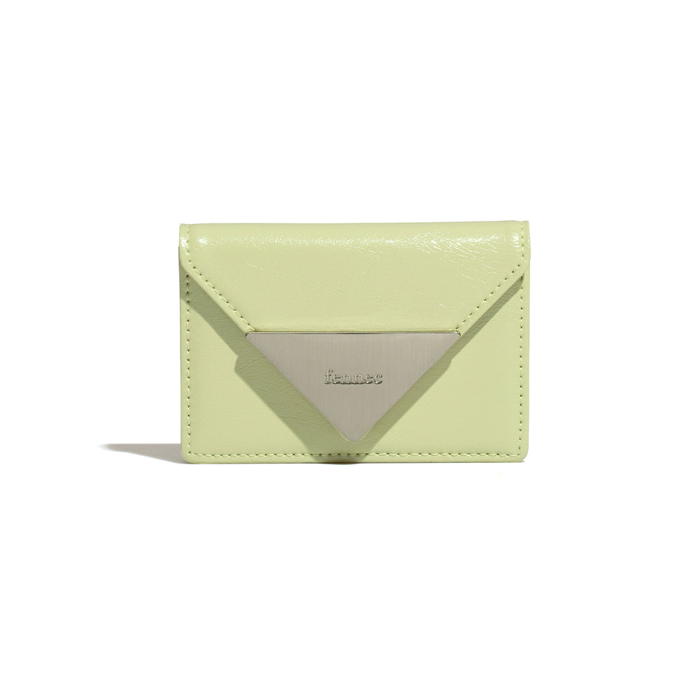 |Fennec| CRINKLE TRIANGLE ACCORDION POCKET - SAGE MINT