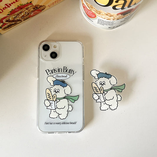 |Mademoment| Parisian Butty Design Clear Phone Case (4 Types)