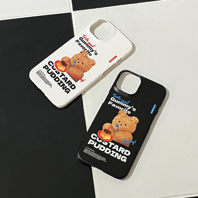 |THENINEMALL| Pudding Gummy Hard Phone Case (2 types)