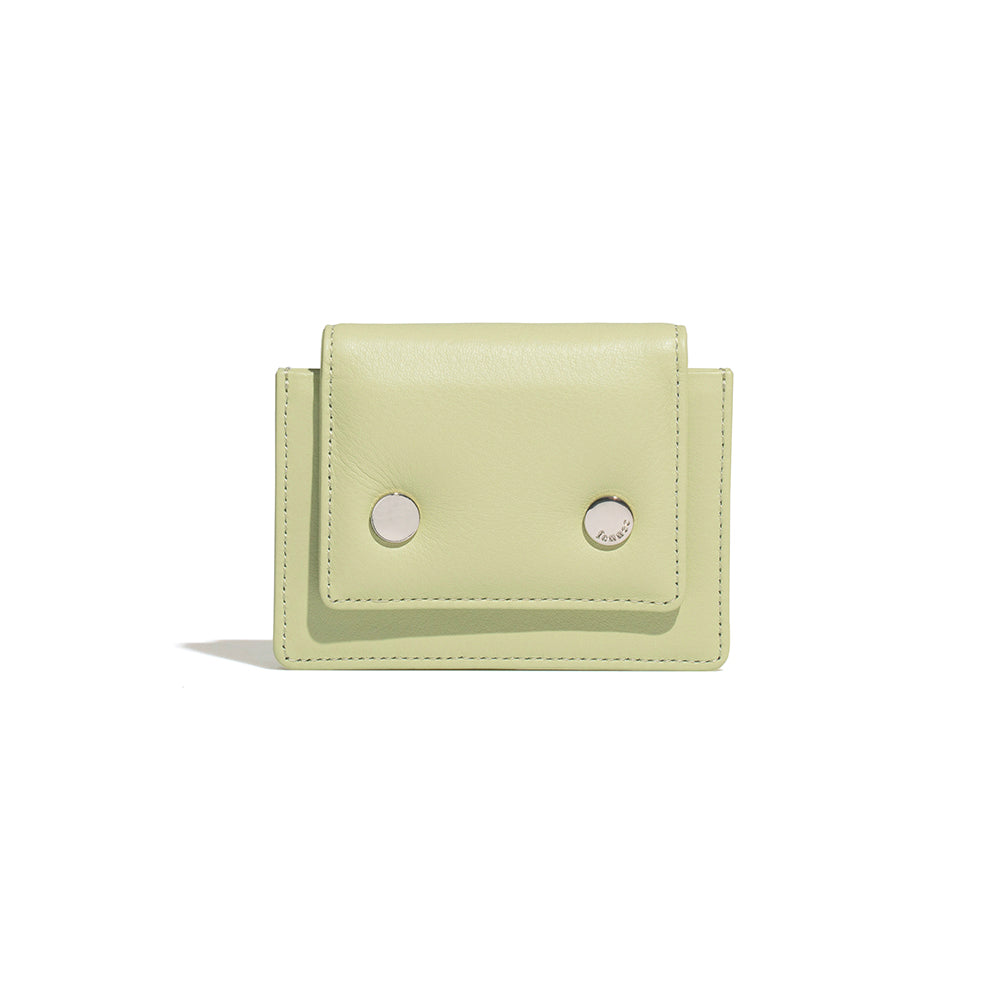 |Fennec| CIRCLE PADDING ACCORDION POCKET - SAGE MINT