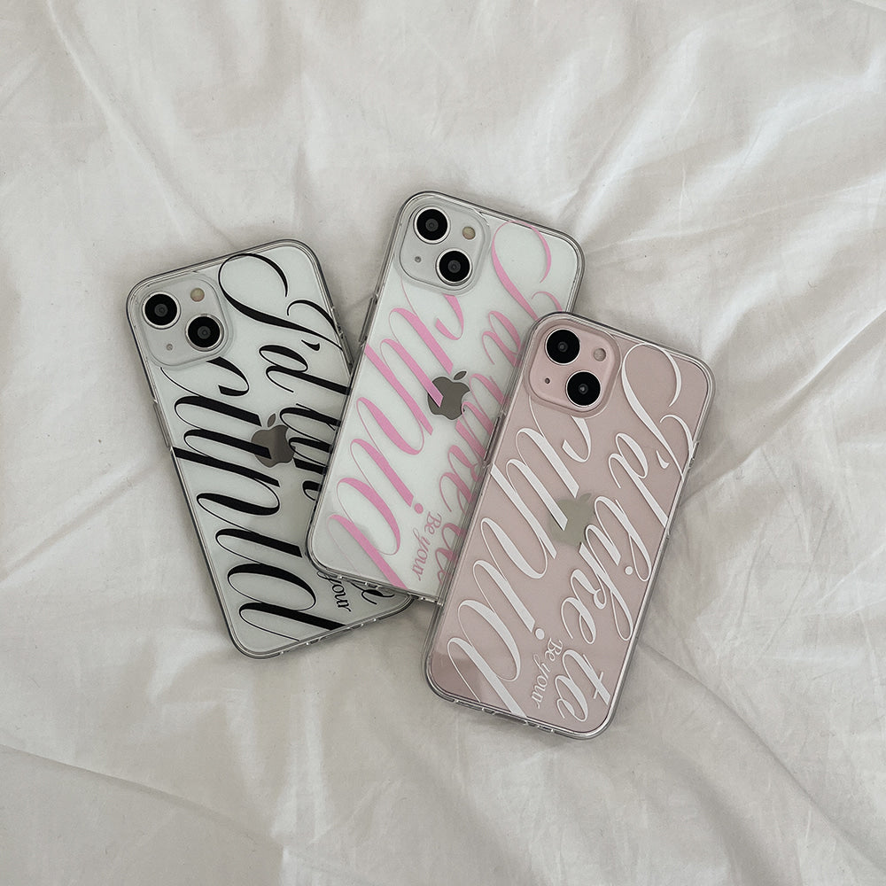 |Mademoment| Your Cupid Design Clear Phone Case (4 Types)