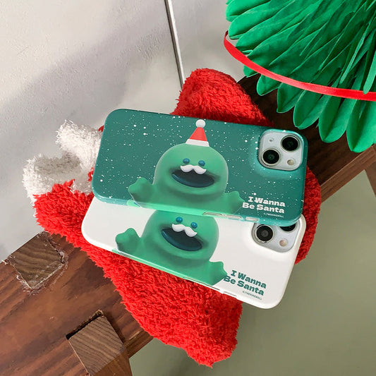 |THENINEMALL| Raptor Wannabe Santa Hard Phone Case (2 types)