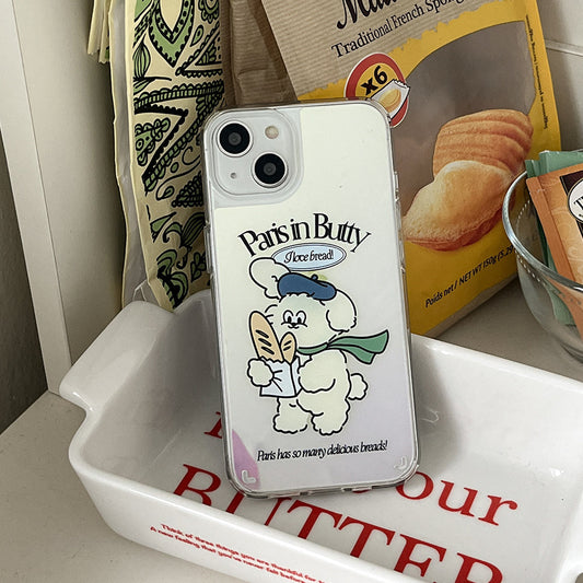 |Mademoment| Parisian Butty Design Glossy Mirror Phone Case