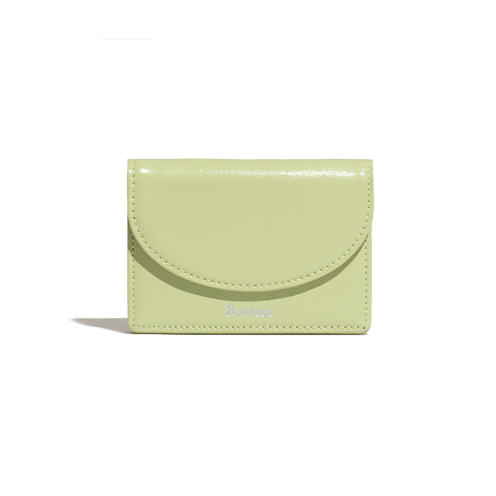 |Fennec| CRINKLE HALFMOON ACCORDION POCKET - SAGE MINT